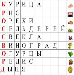 Кроссворд-диета Кроссворд-диета