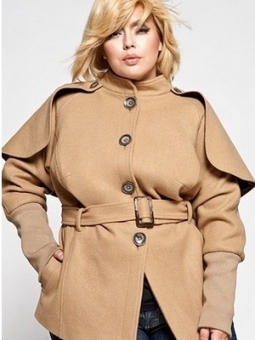 Модные пальто для полных женщин
